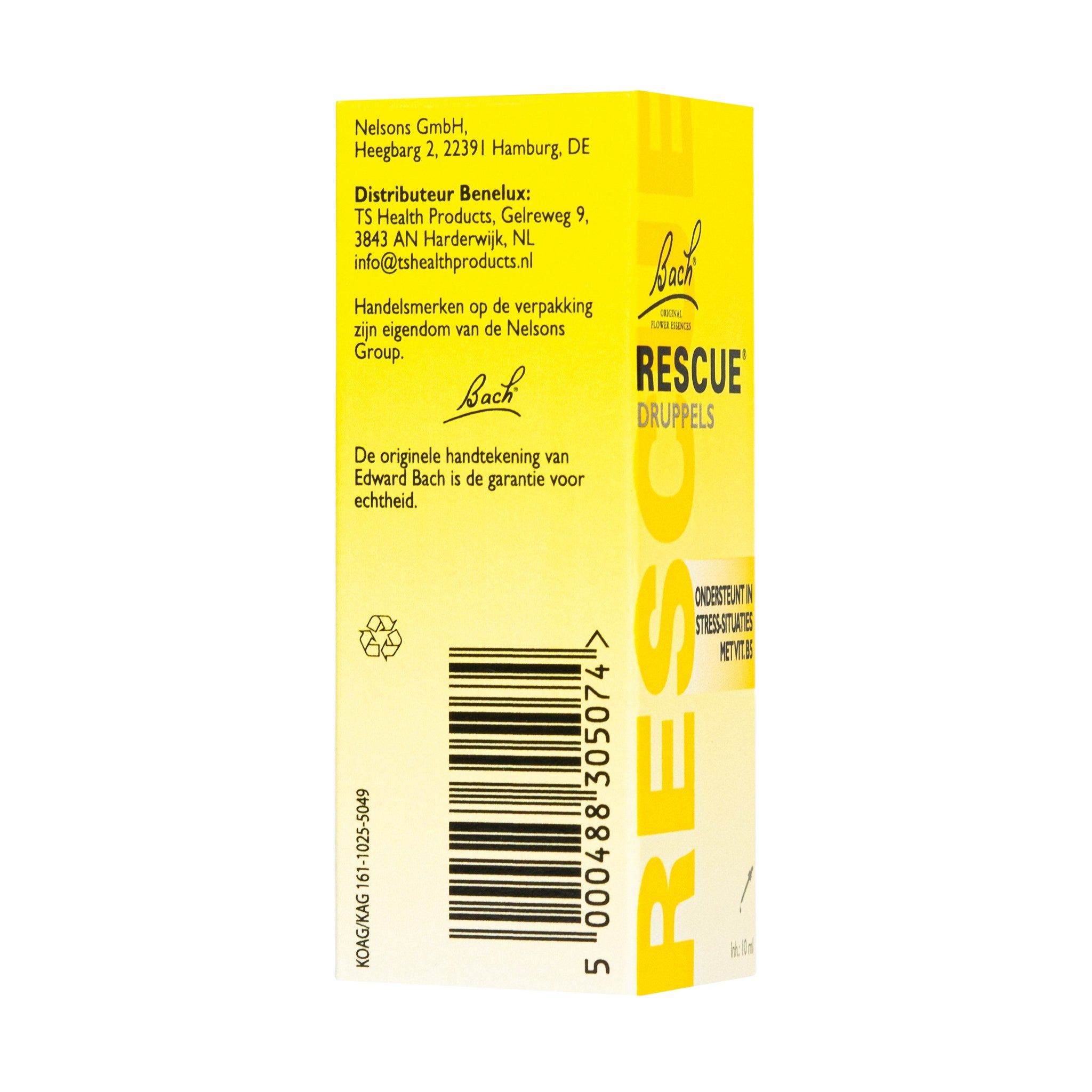 Bach RESCUE® Druppels zonder alcohol, 10 ml