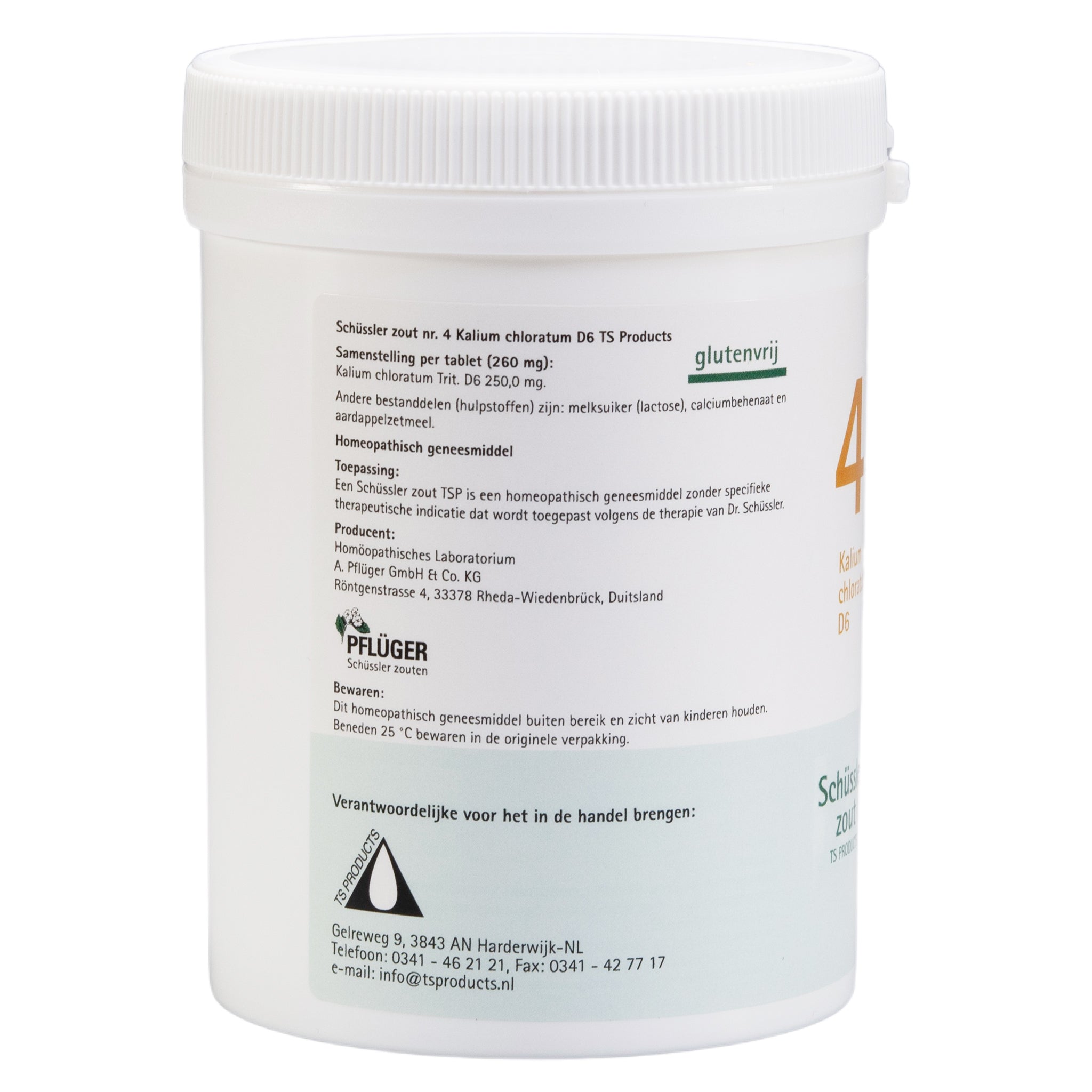 Schüssler zout Nr. 4 Kalium chloratum D6