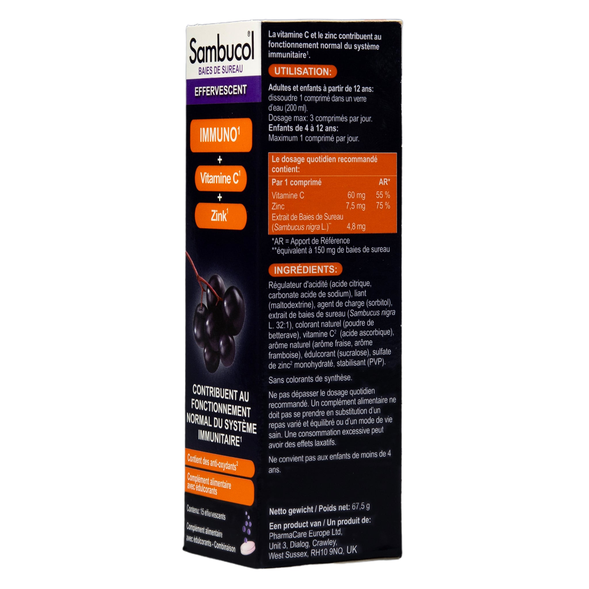 Sambucol® Immuno Effervescent Tablets, 15 tbl