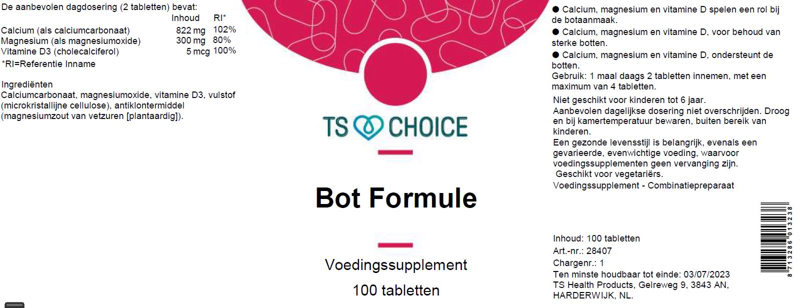 TS Choice Bot Formula, 100 tbl