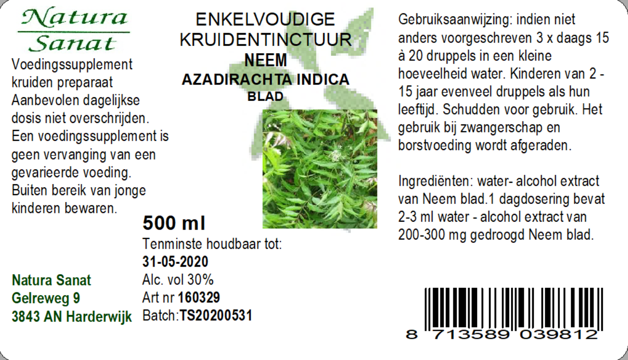 Azadirachta indica fol/Neem