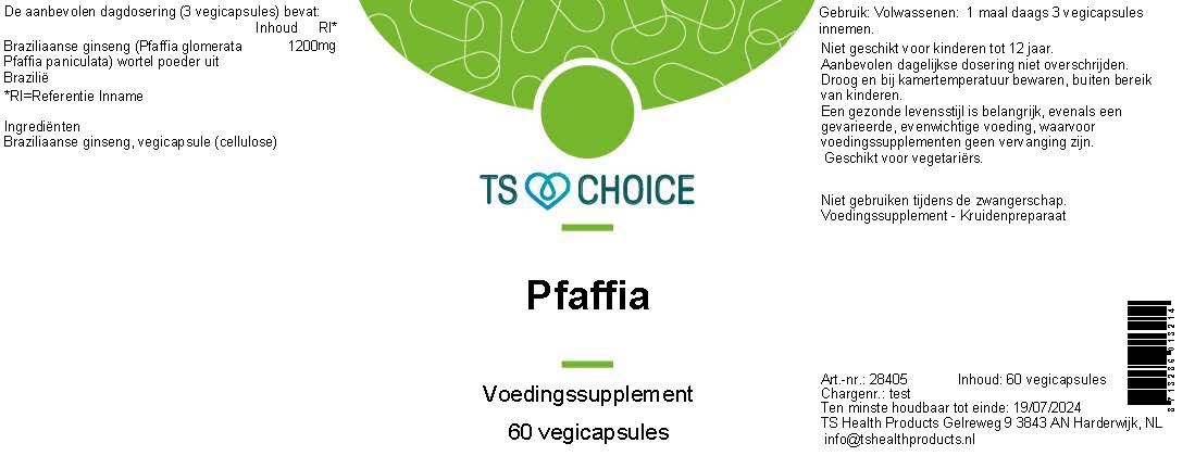 TS Choice Pfaffia, 60 vcaps