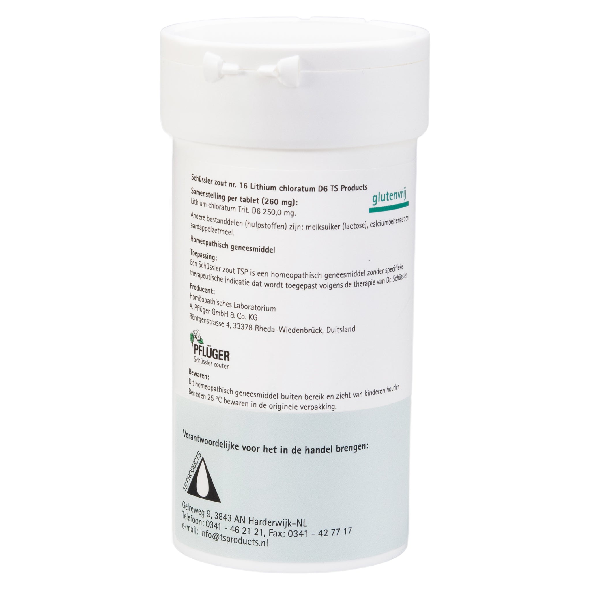 Schüssler salt No. 16 Lithium chloratum D6, 400 tbl