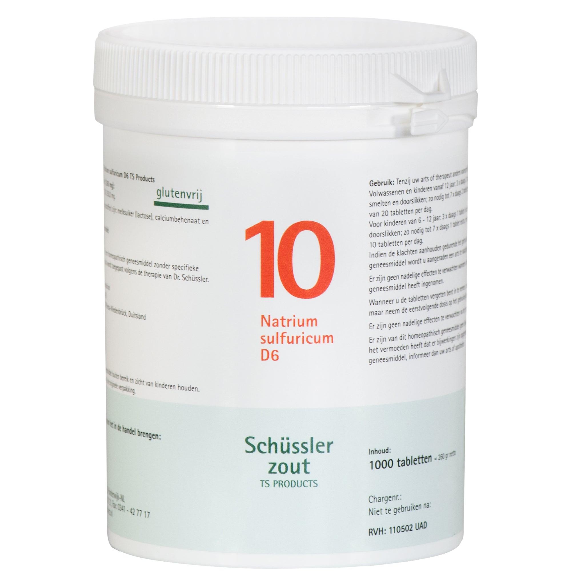 Schüssler zout Nr. 10 Natrium sulfuricum D6