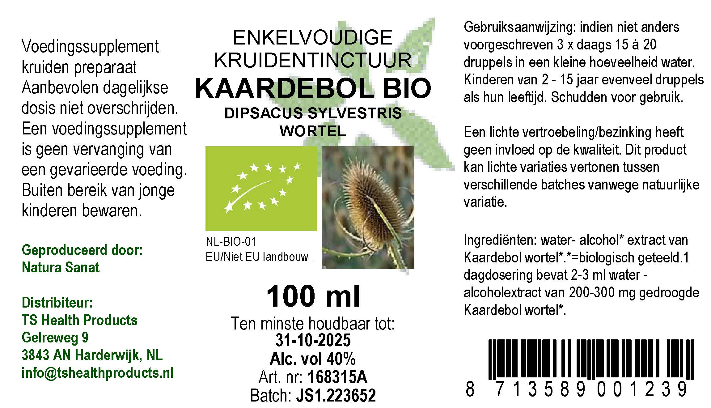 Dipsacus sylvestris rad/Kaardebol BIO