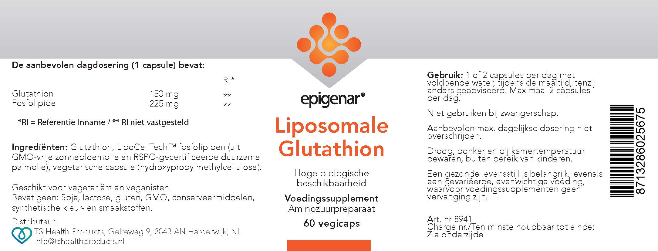 Glutathione Liposomal, 60 cps