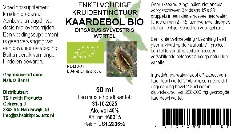 Dipsacus sylvestris rad/Kaardebol BIO
