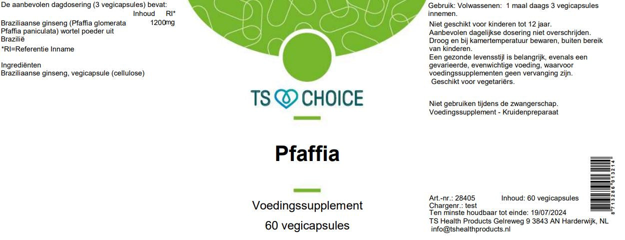 TS Choice Pfaffia, 60 vcaps