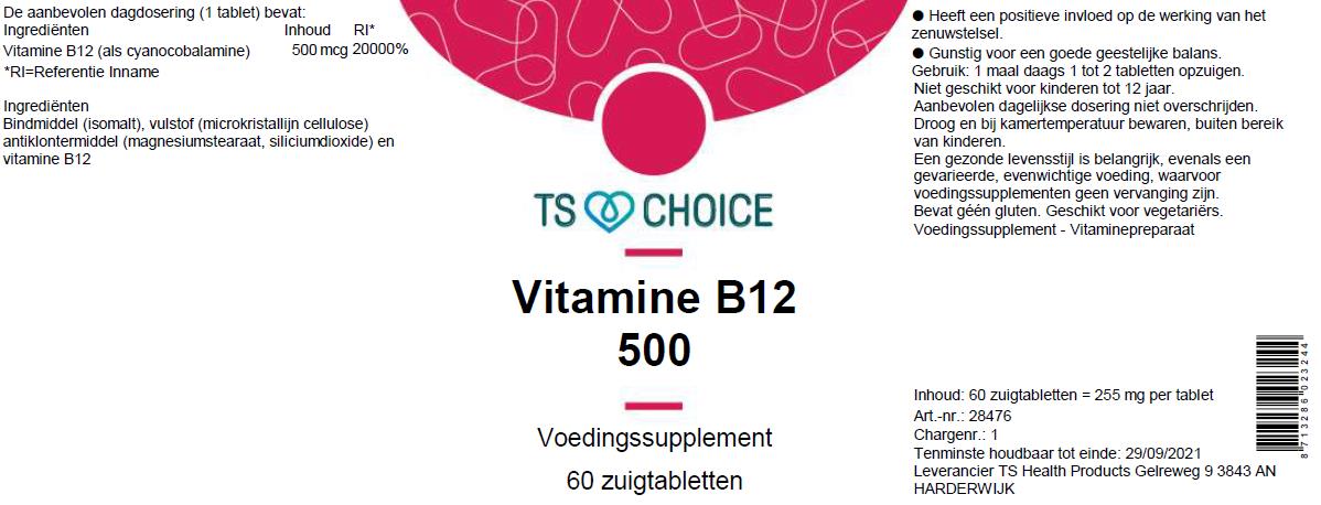 TS Choice Vitamin B12, 60 lozenges