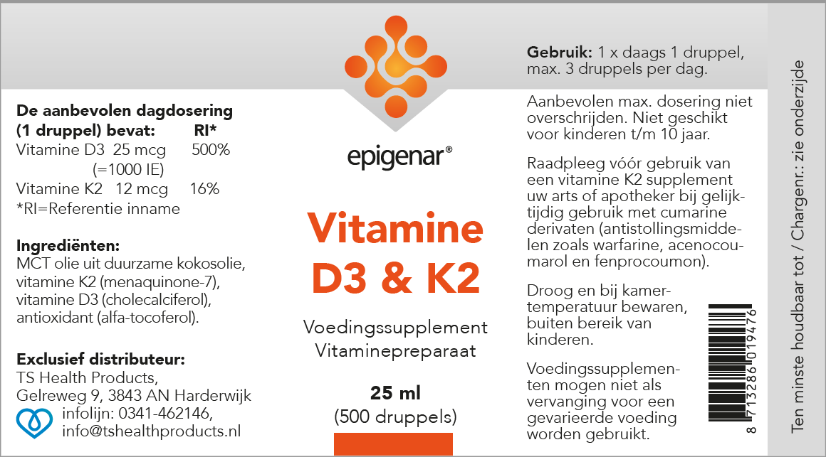 Epigenar Vitamin D3 &amp; K2