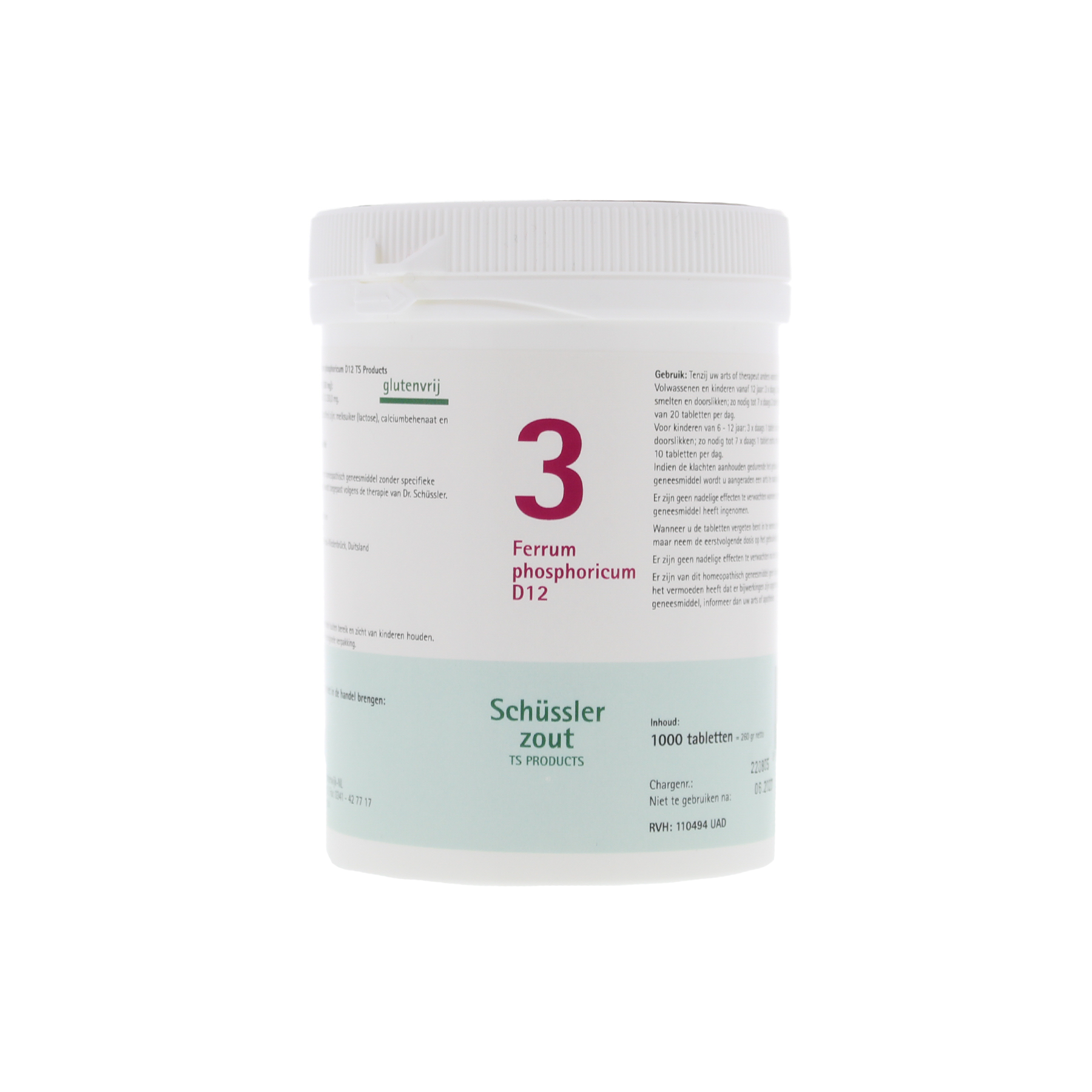 Schüssler zout Nr. 3 Ferrum phosphoricum D12