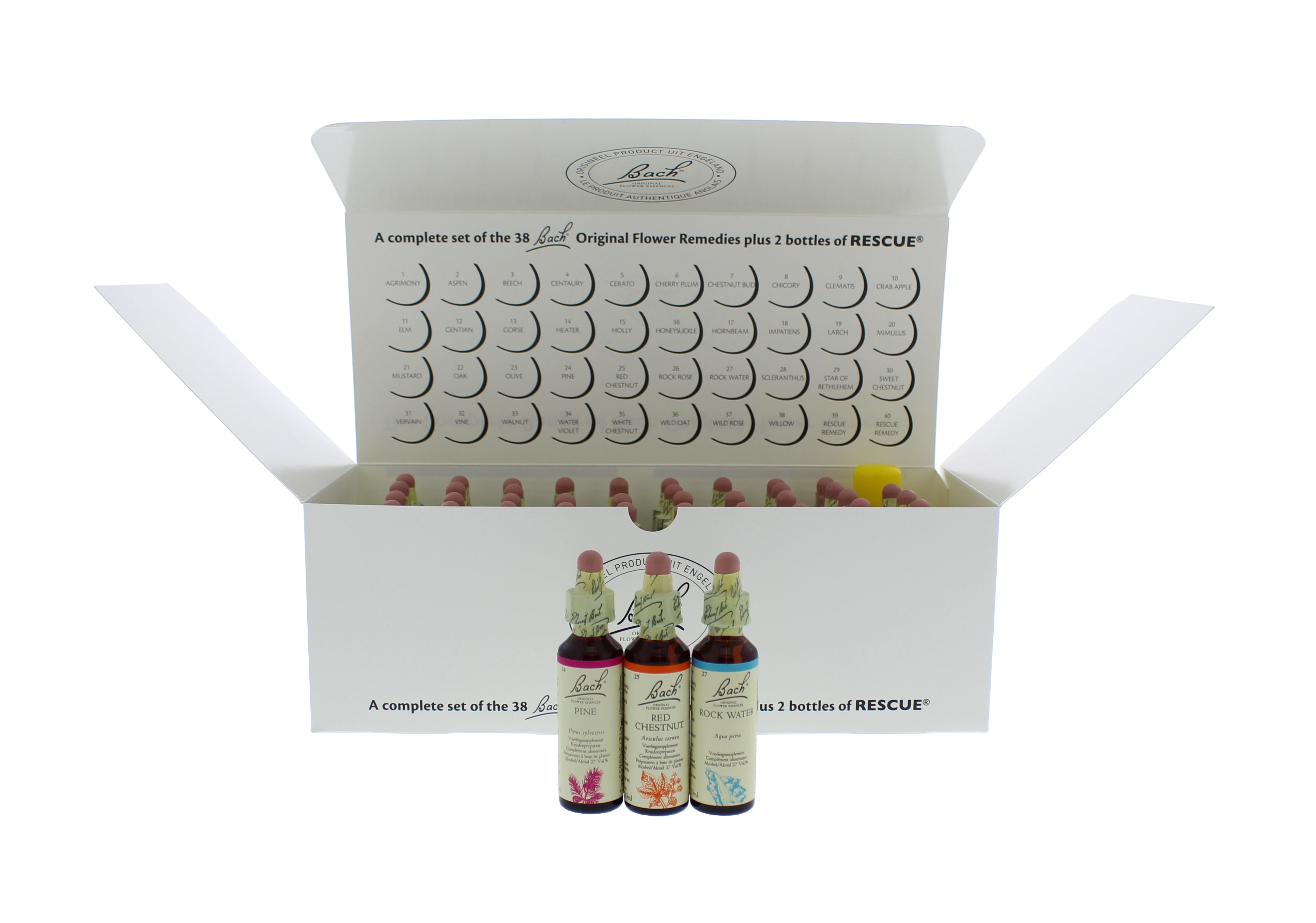 Bach set in cardboard box, 40 pcs x 20 ml