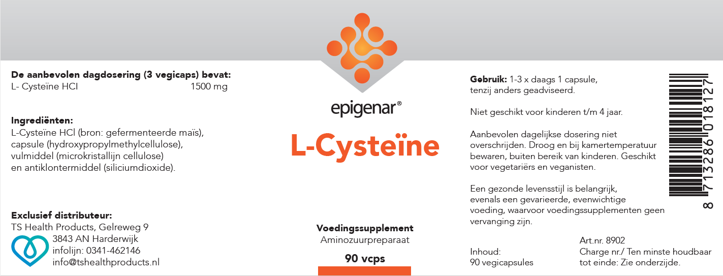 Epigenar L-Cysteine 500 mg, 90 vcaps