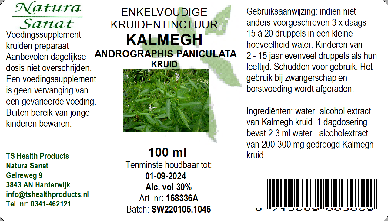 De Cruydhof Andrographis/Kalmegh