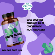 De Cruydhof Ginkgo Biloba, 60 tabl