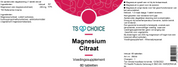 TS Choice Magnesium Citrate, 60 tbl