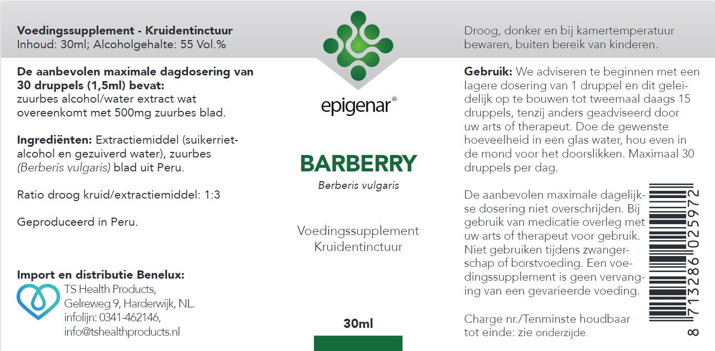 Epigenar Barberry, 30 ml