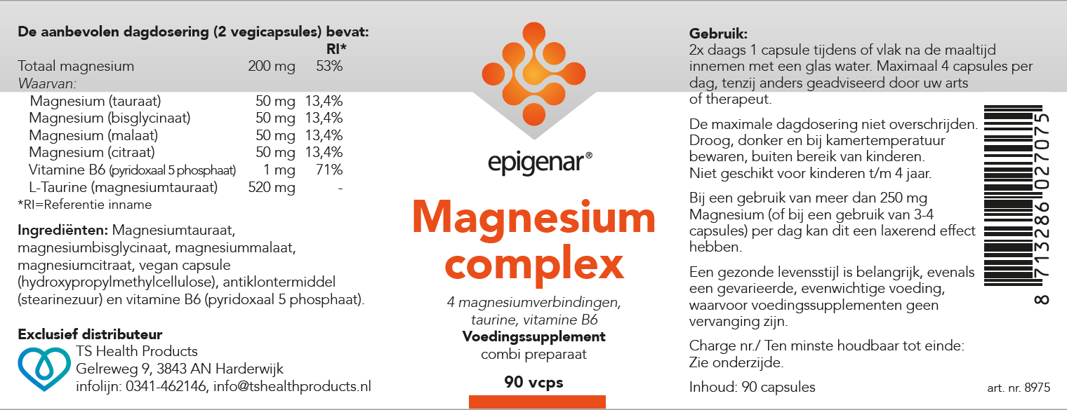 Epigenar Magnesium complex, 90 vcaps