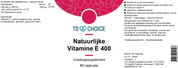 TS Choice Natural Vitamin E