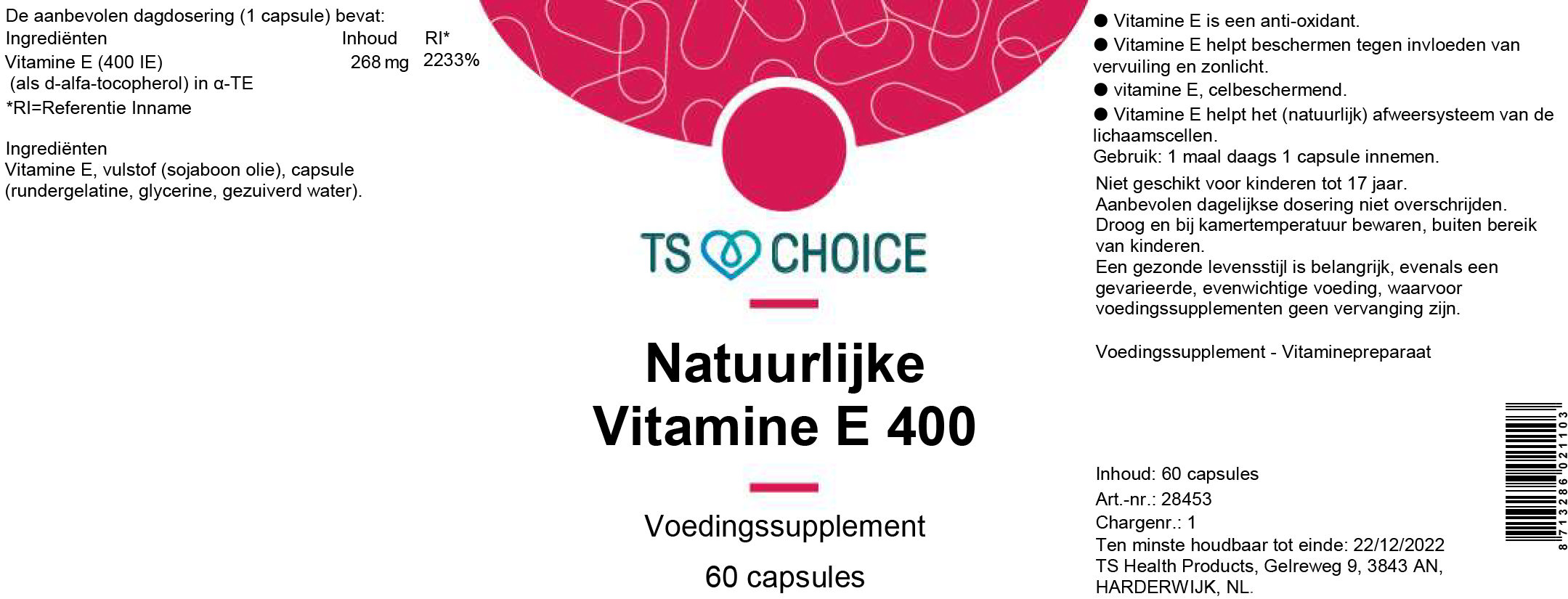 TS Choice Natural Vitamin E