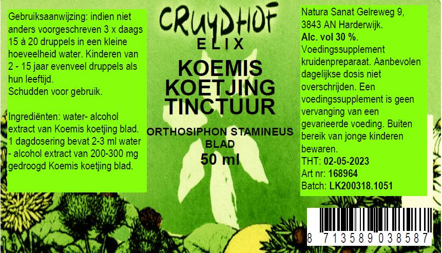 Elix, Koemis Koetjing tinctuur