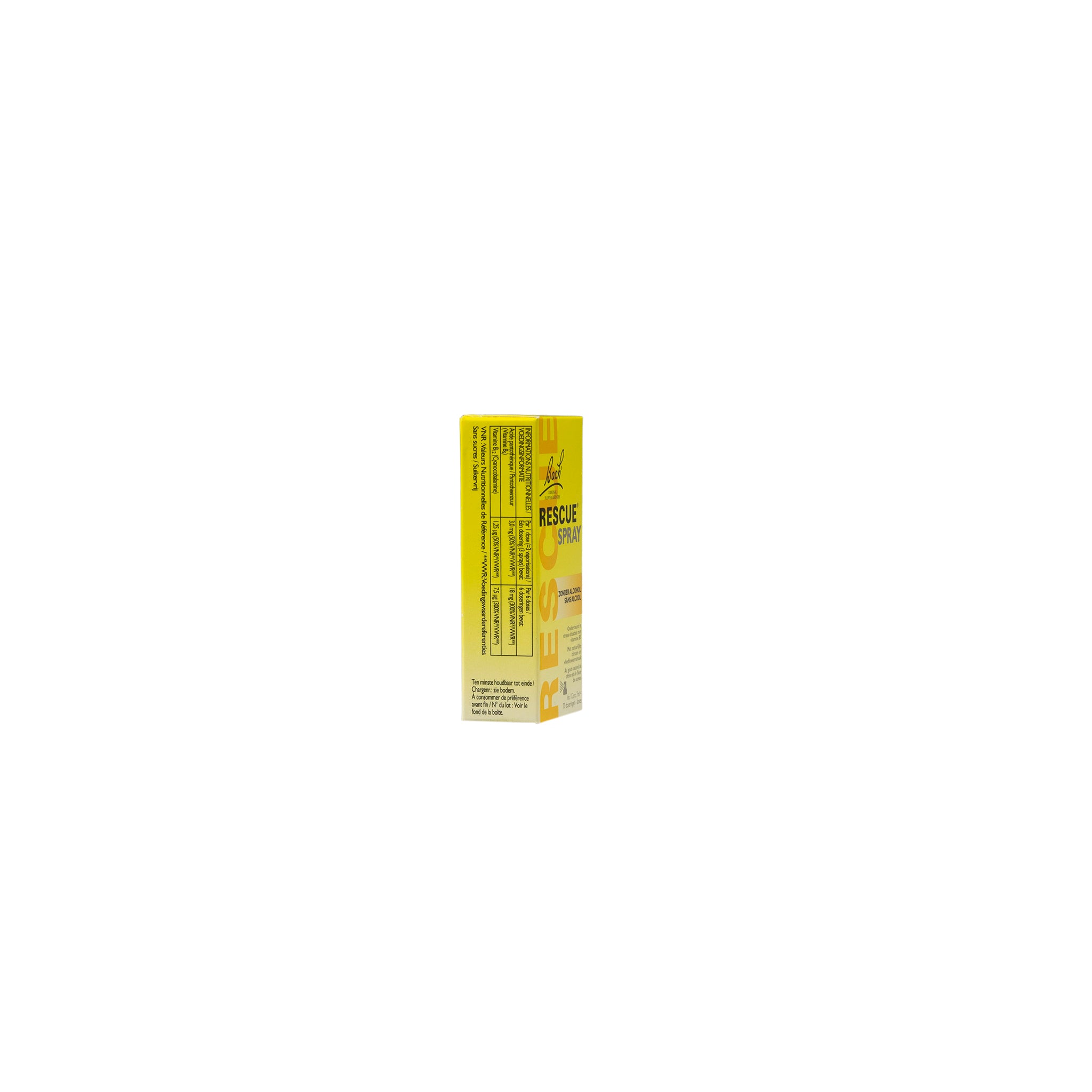 Bach RESCUE® Spray Alcoholvrij + B5 & B12, 7ml