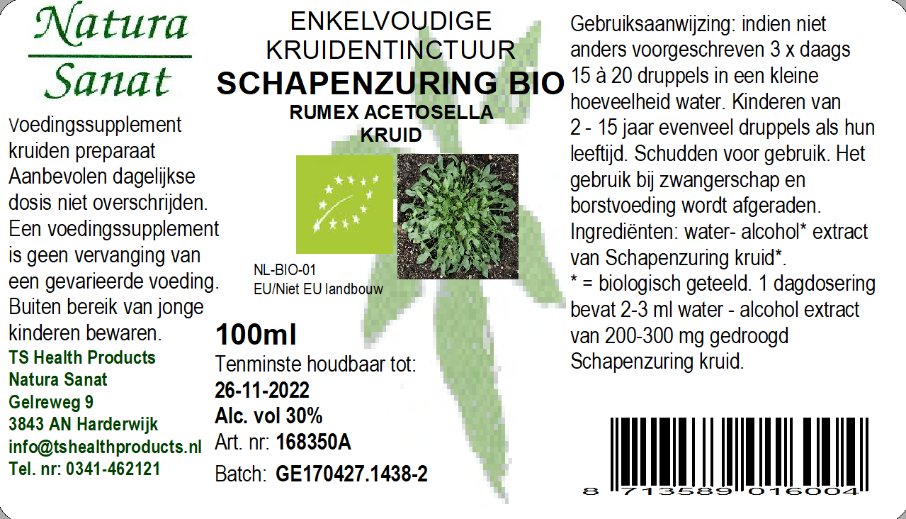 Rumex acetosella hrb/Schapenzuring BIO