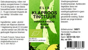 Elix, Klaproos tinctuur BIO
