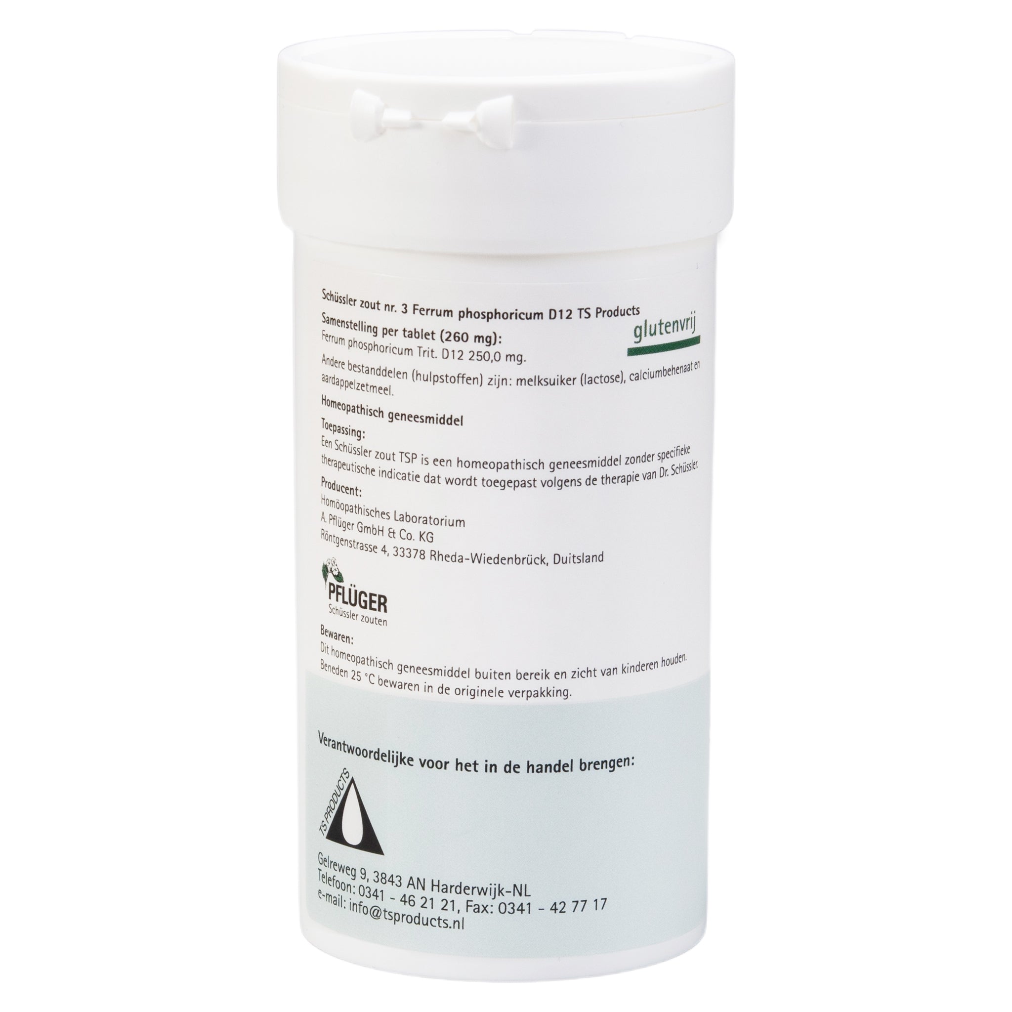 Schüssler zout Nr. 3 Ferrum phosphoricum D12