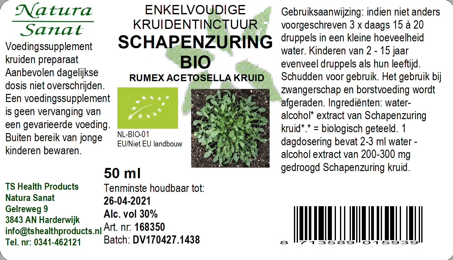 Rumex acetosella hrb/Schapenzuring BIO