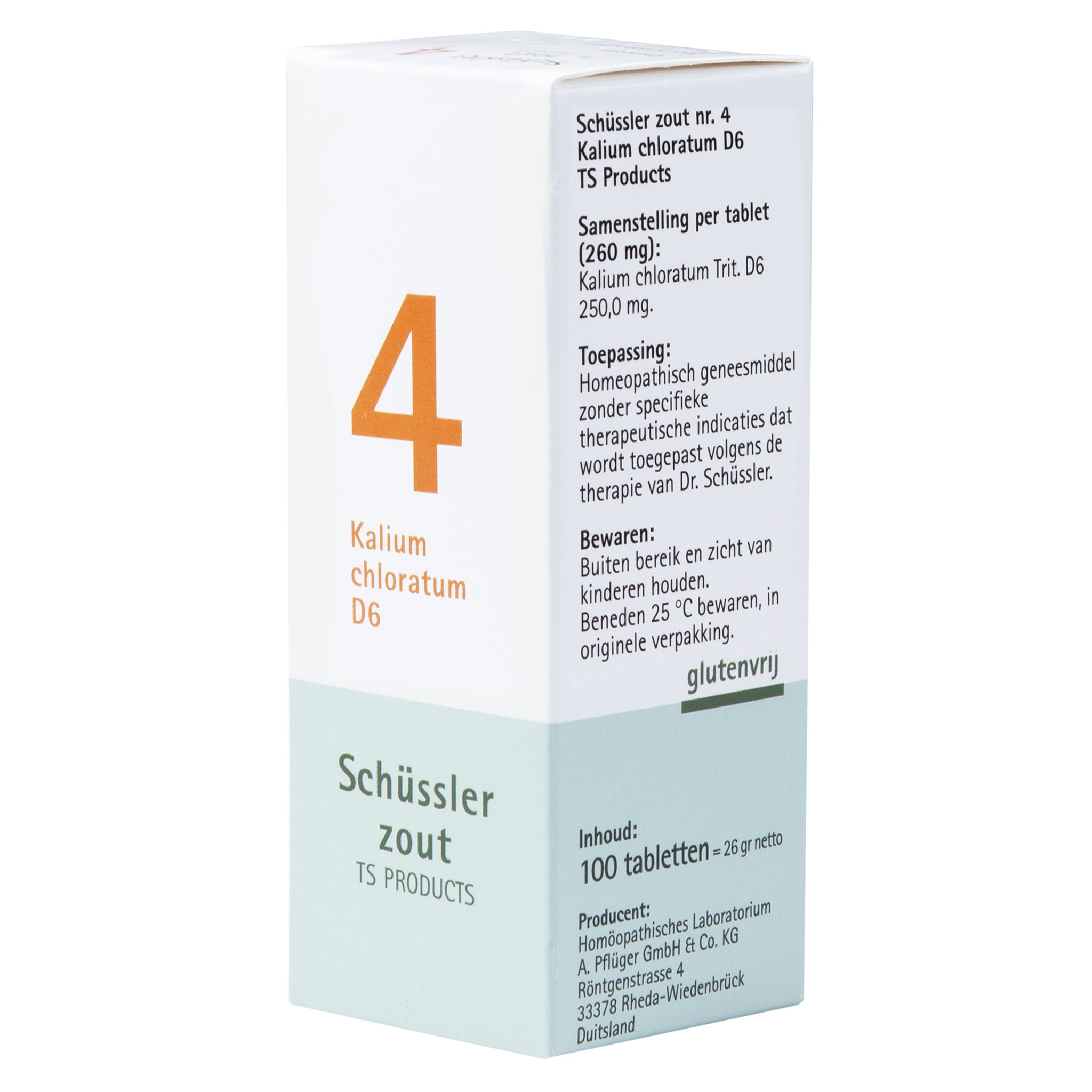 Schüssler zout Nr. 4 Kalium chloratum D6