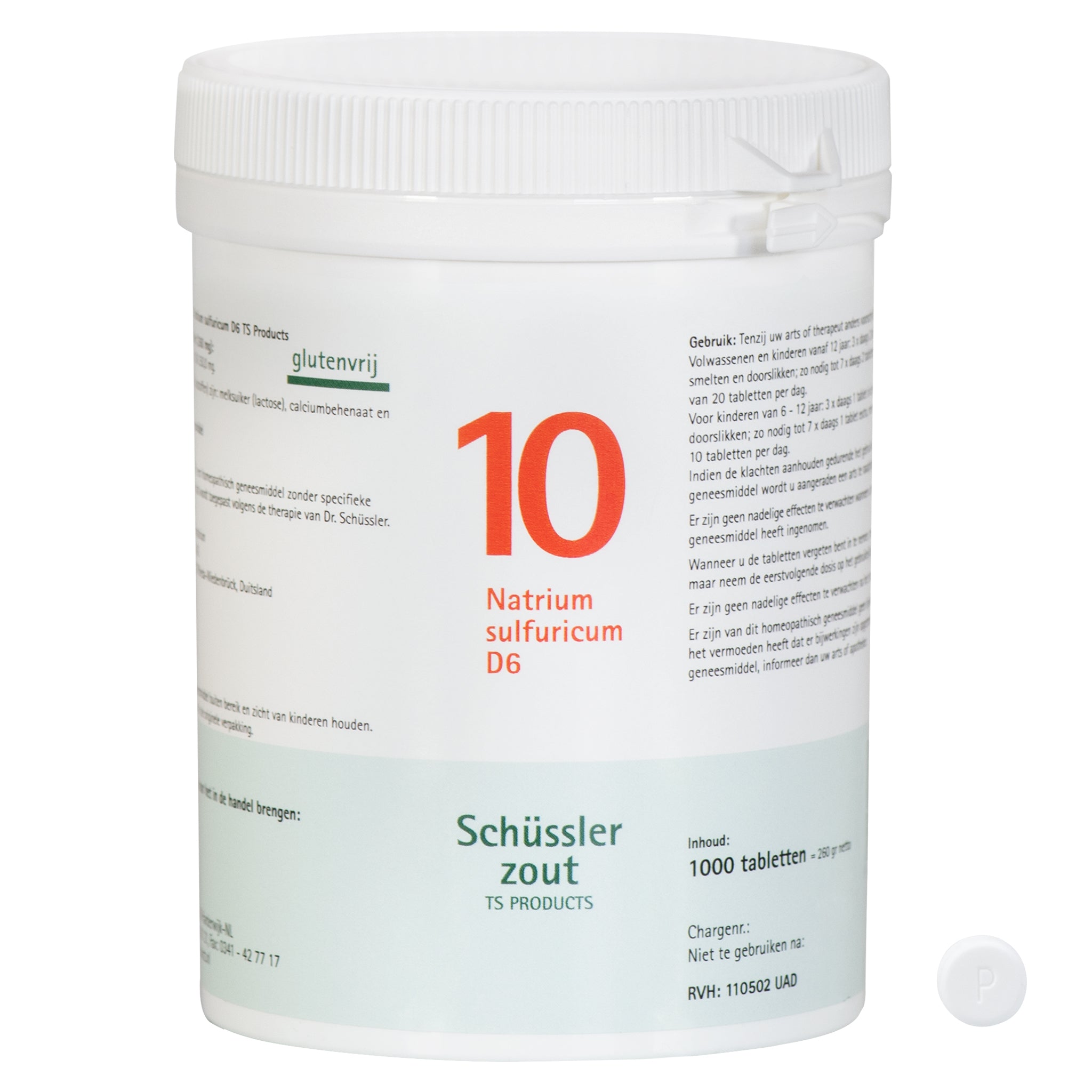 Schüssler zout Nr. 10 Natrium sulfuricum D6