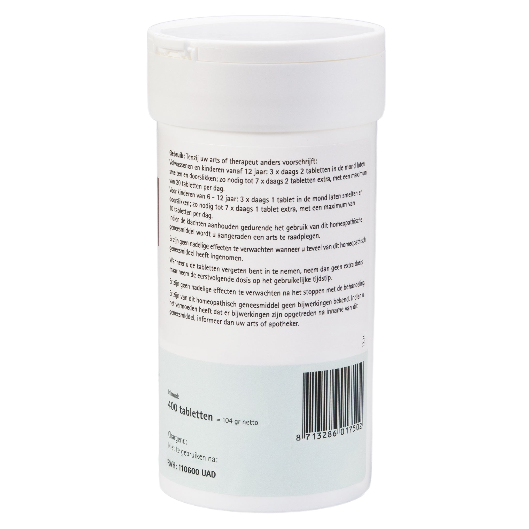 Schüssler salt No. 21 Zincum chloratum D6, 400 tbl