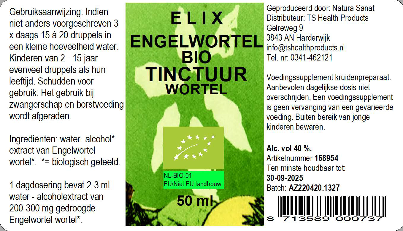 Elix, Engelwortel tinctuur BIO
