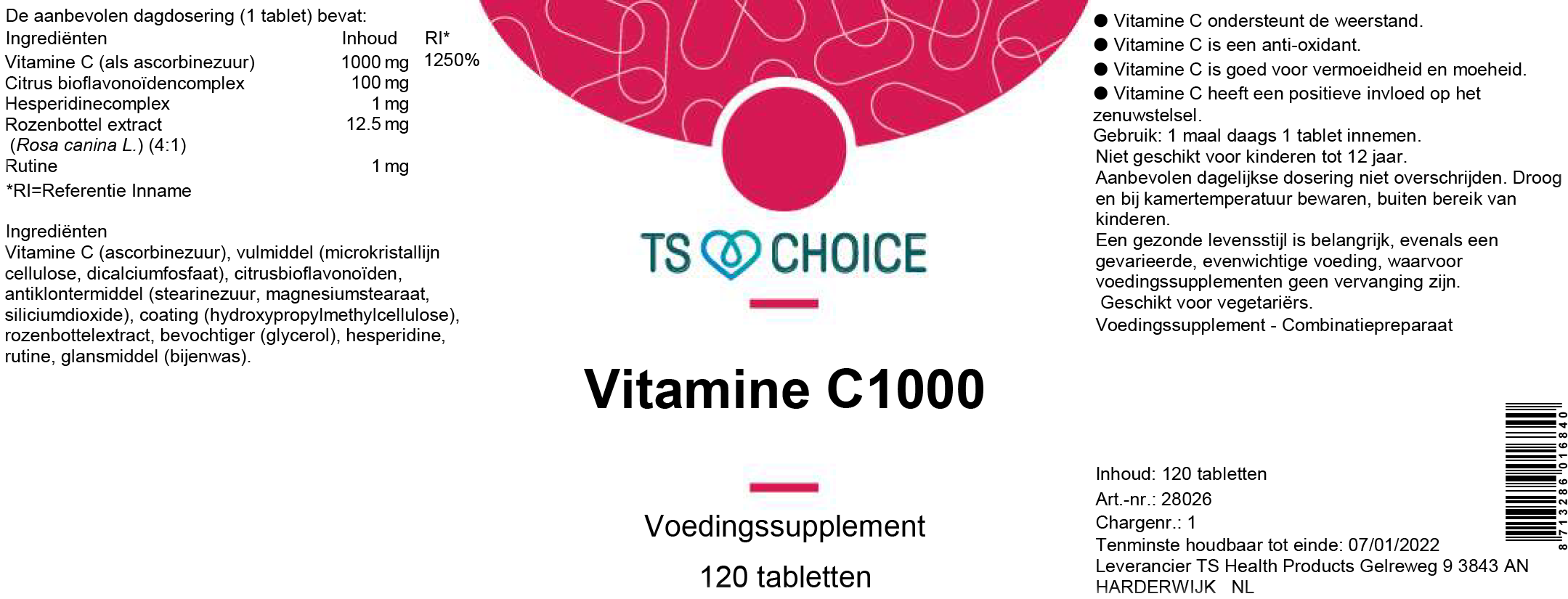 TS Choice Vitamine C1000