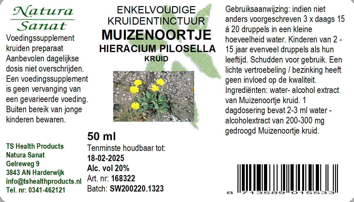 Hieracium pilosella hrb/Muizeoor