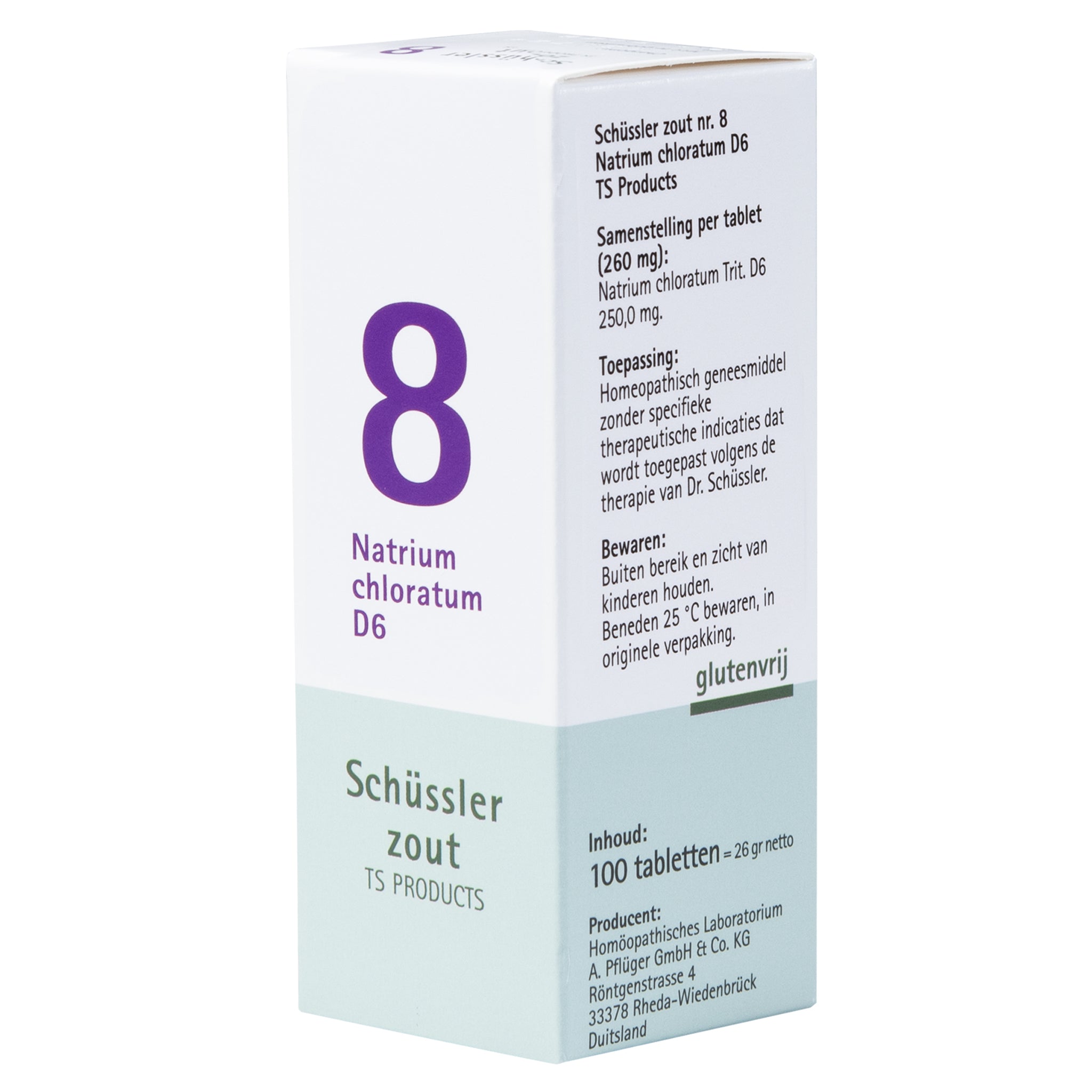 Schüssler zout Nr. 8 Natrium chloratum D6