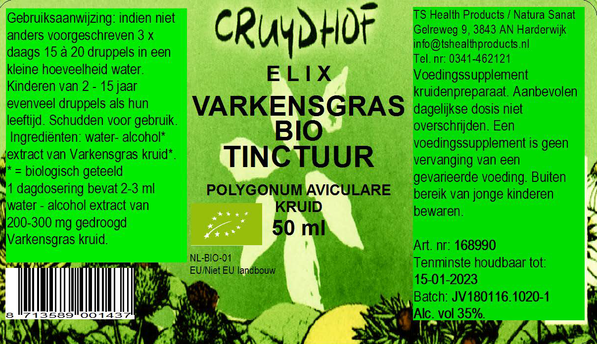 Elix, Varkensgras tinctuur BIO