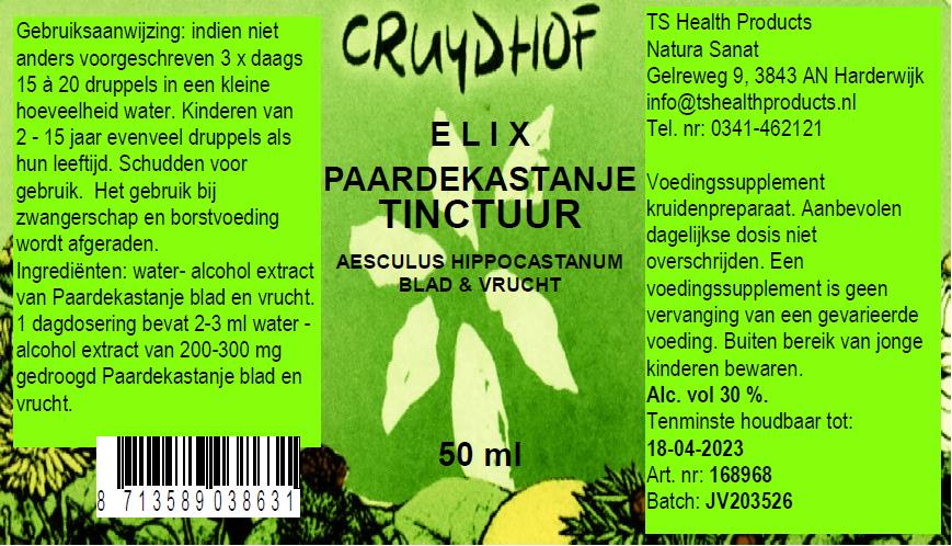 Elix, Paardekastanje tinctuur