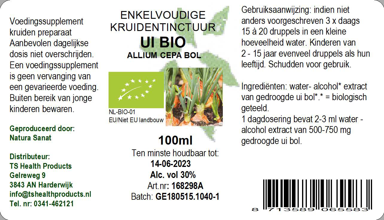 De Cruydhof Allium cepa/Ui BIO