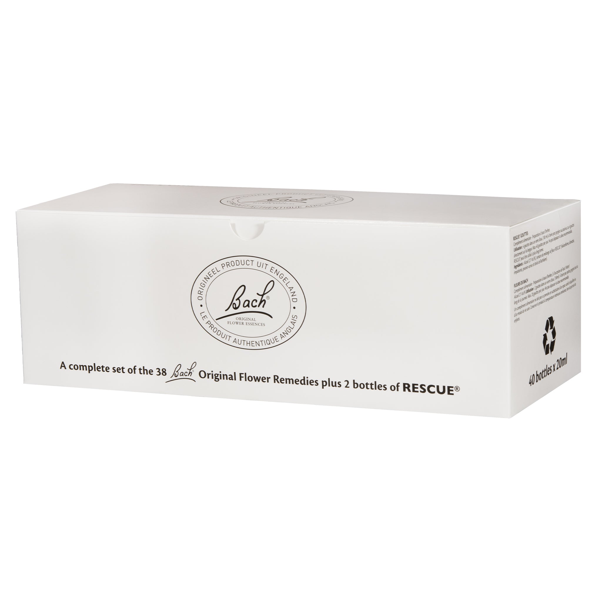 Bach set in Kartonnen Doos, 40 st. à 20 ml