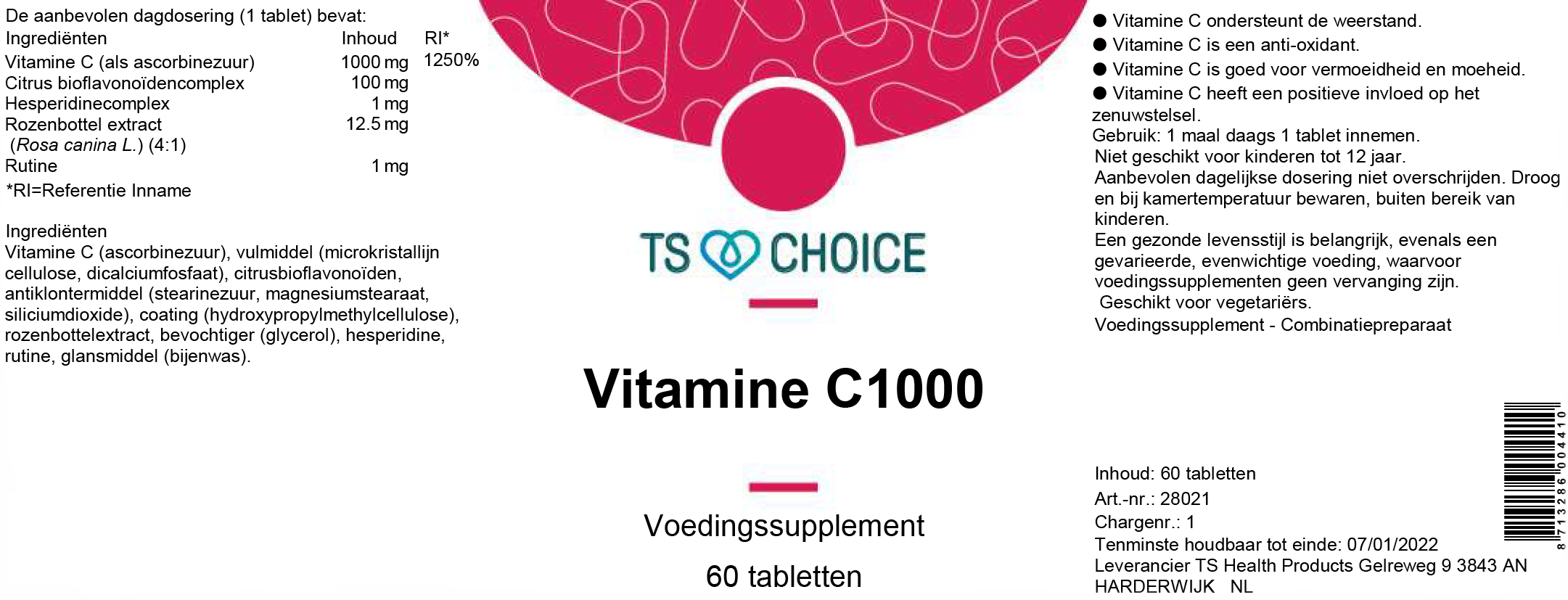 TS Choice Vitamine C1000