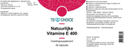 TS Choice Natural Vitamin E
