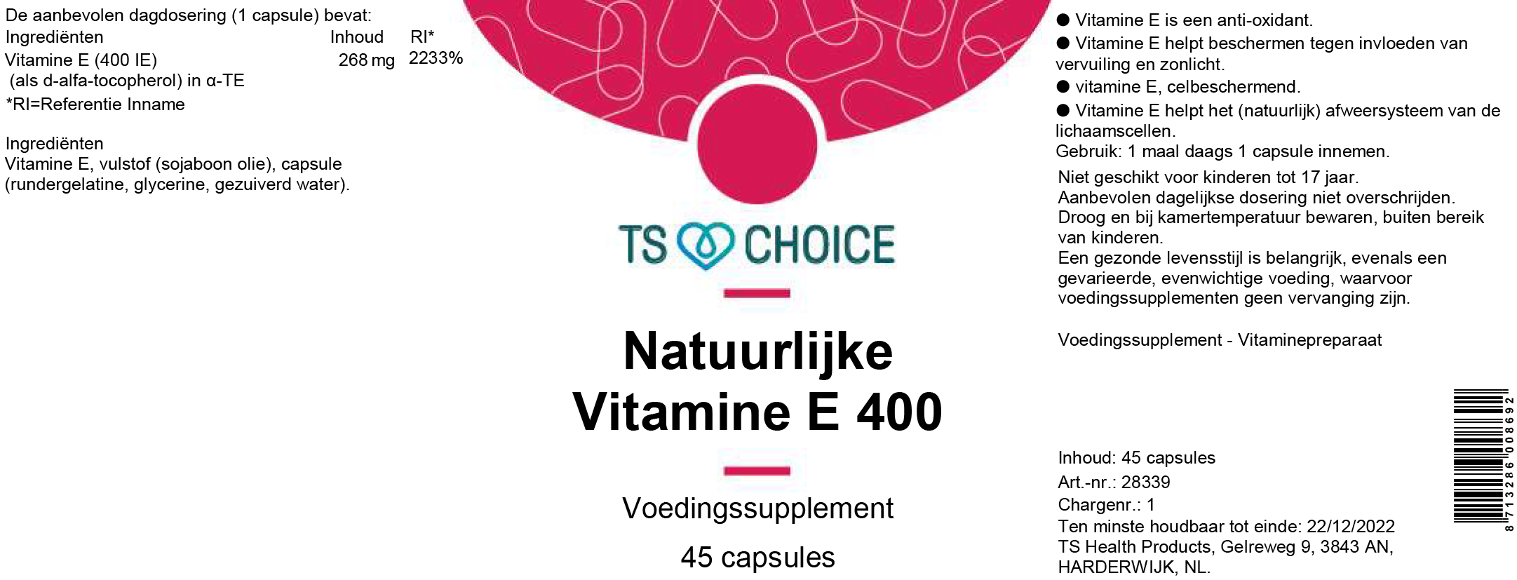 TS Choice Natural Vitamin E