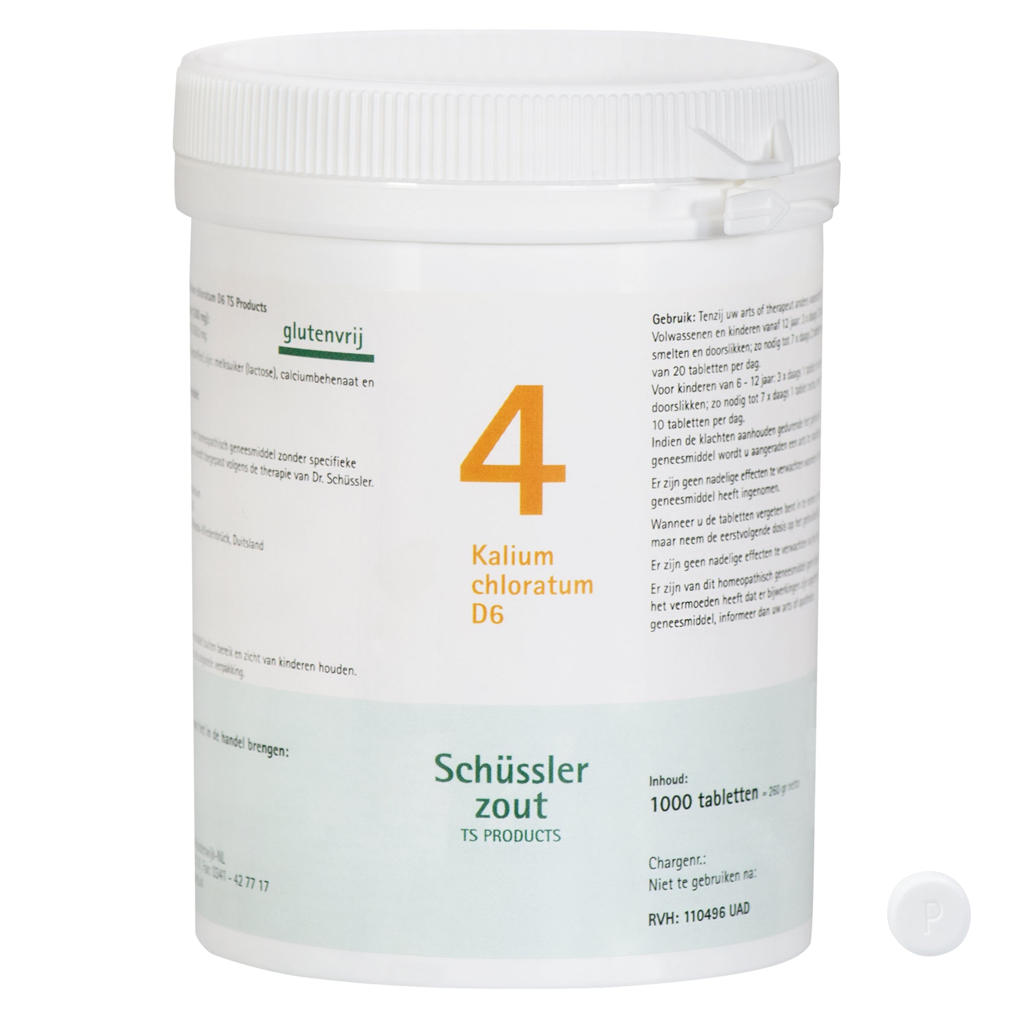 Schüssler zout Nr. 4 Kalium chloratum D6