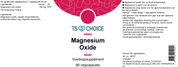 TS Choice Magnesium oxide, 90 vcaps