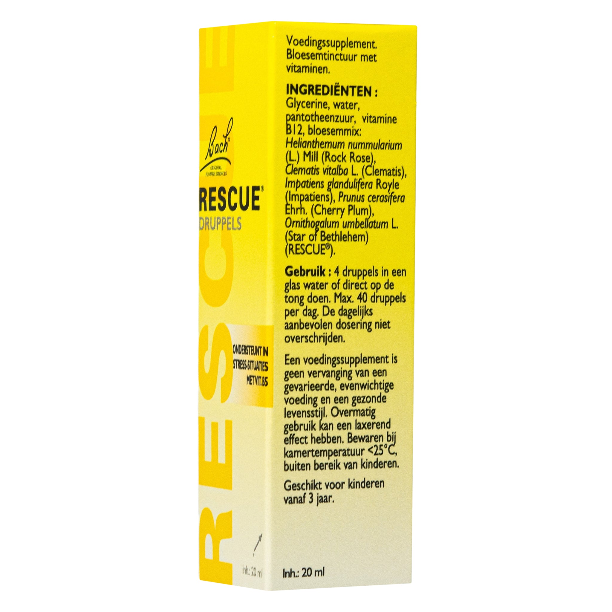 Bach RESCUE® Druppels zonder alcohol