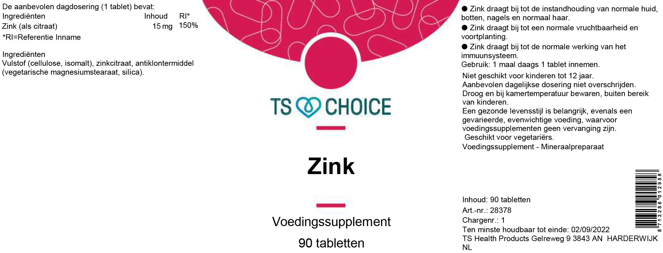 TS Choice Zinc, 90 tbl