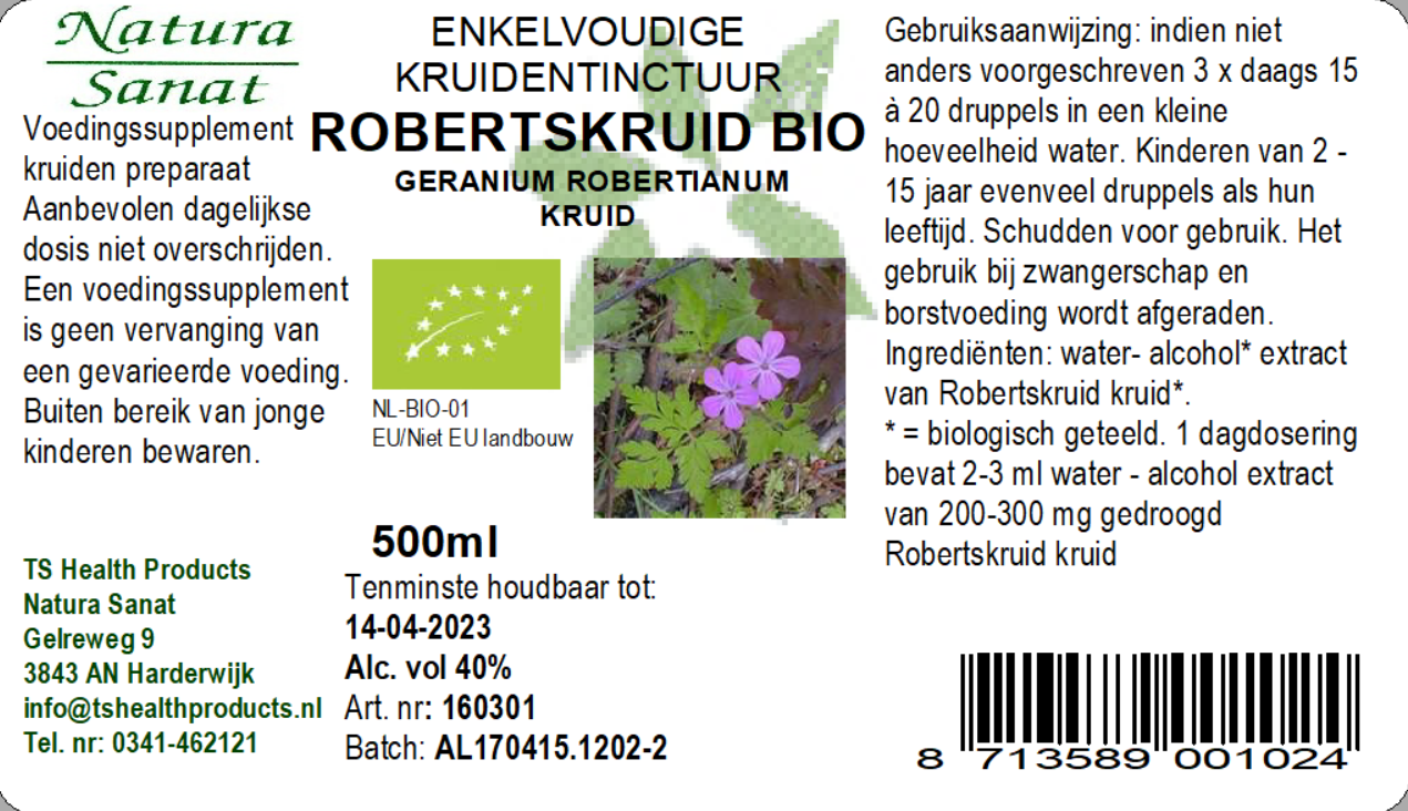 Geranium robertianum hrb/Robertskruid BIO