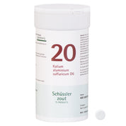 Schüssler salt No. 20 Kalium aluminium sulfuricum D6, 400 tbl